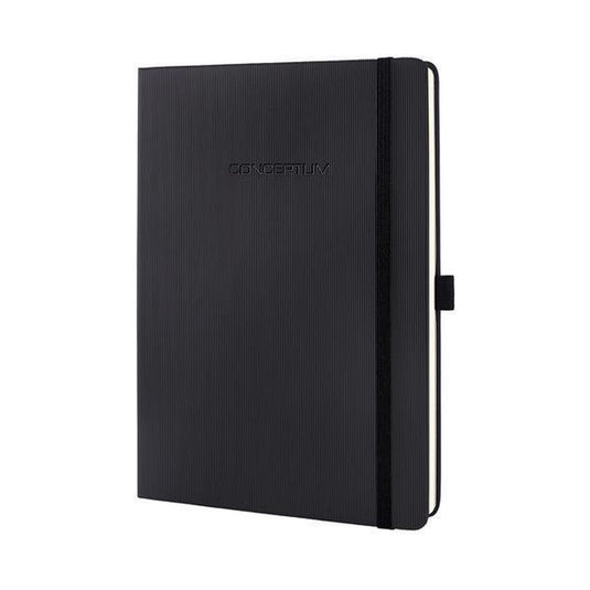 Sigel - notitieboek - tablet formaat - conceptum pure - zwart - hardcover - lijn - si-co118
