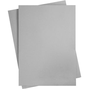 Creativ company grijs karton 180 grams - grijs a2 karton - hobbykarton - stevig grijs papier - a2 grijs papier 180 grams - knutselpapier knutselkarton - 42 x 60 cm - a2 - 10 vellen
