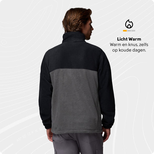 Columbia steens mountain™ full zip 2.0 fleece jas heren - fleece jas met volledige ritssluiting - fleece vest - zwart - maat s