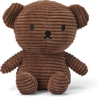 Bon ton toys nijntje - boris bear eco corduroy brown - 17 cm - 7''
