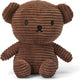Bon ton toys nijntje - boris bear eco corduroy brown - 17 cm - 7''