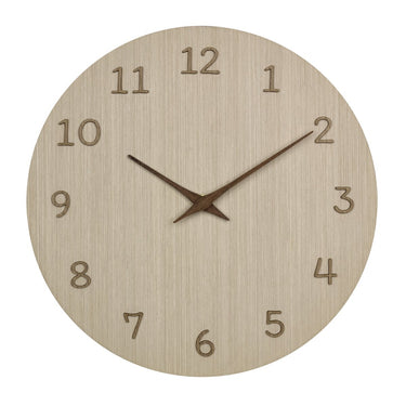 Tfa dostmann tfa wandklok - naturel houtkleur - d30 cm - hout - muur klok - rond