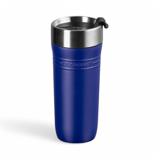 Le creuset thermosbeker dubbelwandig on the go 0,35 liter azure