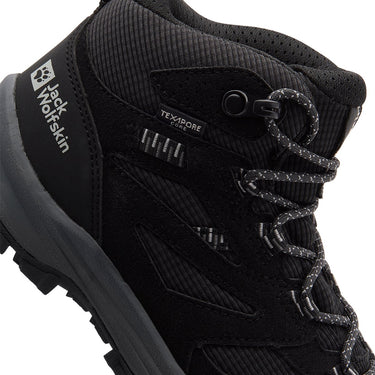 Jack wolfskin vojo tour texapore mid k kinderen wandelschoenen-phantom