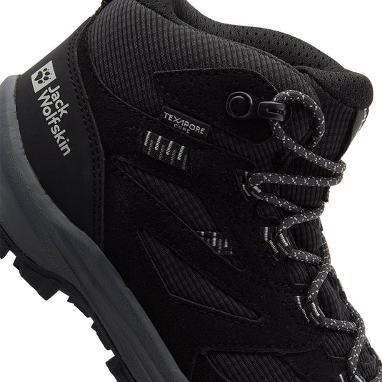 Jack wolfskin vojo tour texapore mid k kinderen wandelschoenen-phantom