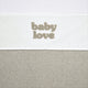 Meyco baby baby love wieglaken - sand melange - 75x100cm - 0.3 tog