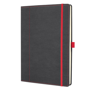 Sigel notitieboek - conceptum - a4 - 194 pagina's - 80 grams - dots - grijs rood - si-co694
