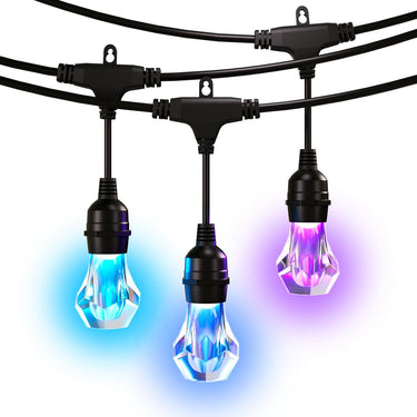 Nanoleaf essentials matter smart multicolour outdoor string light expansion pack - matter - led - 15m - zwart
