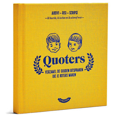 Uitgeverij stratier - quoters - invulboek - uitsprakenboek - de wonderjaren