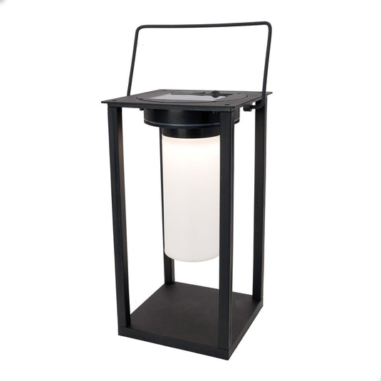 Eglo usigni solar tafellamp buiten - zonne-energie - led - 28 cm - zwart wit - oplaadbaar