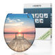 Schütte wc-bril 82378 sunset sky - duroplast - soft close - afklikbaar - rvs-scharnieren - belastbaar tot 175 kg - decor - 3-zijdige print
