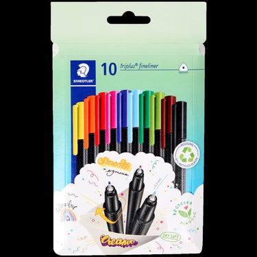 Staedtler triplus fineliner eco | doosje van 10 stuks | assorti
