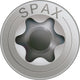 Spax 1197000350353 roestvaststalen schroef, verzonken kop, 3.5 x 35, voldraad, t-star plus t15 - blank - 200 stuks