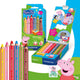 Staedtler peppa pig x noris junior 3-in-1 kleurpotlood - set 6 st