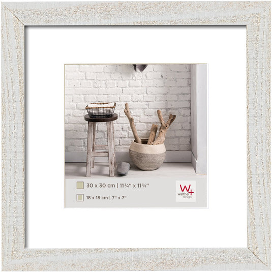 Walther home - houten lijst - fotoformaat 30x30 cm - polair wit