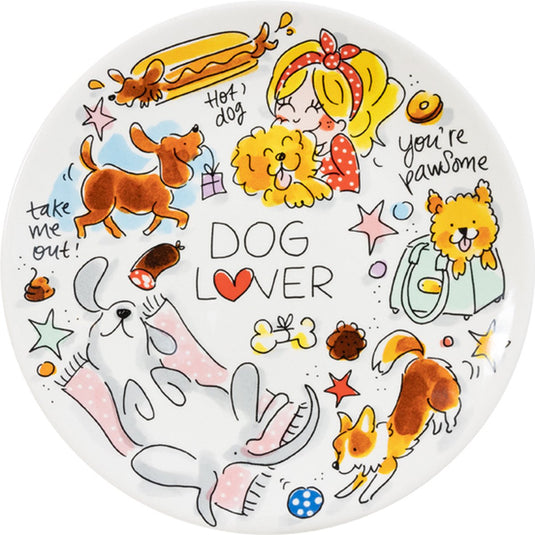 Blond amsterdam bord dog lover 22 cm