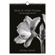 Comello black and white flowers verjaardagskalender - a4