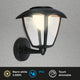 Briloner - led wandlamp akku - touch - vervangbare batterij - zwart - verwisselbare voet - 23 x 29,5 x 16,5 cm - zwart
