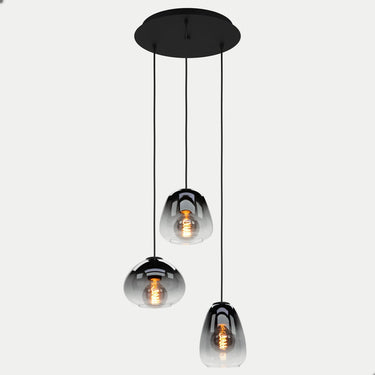 Eglo aguilares hanglamp - e27 - ø 43 cm - glas - zwart
