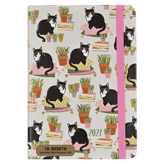 Comello agenda - 2027 - compact - 16 maanden - knappe katten - 12,7x17,8cm