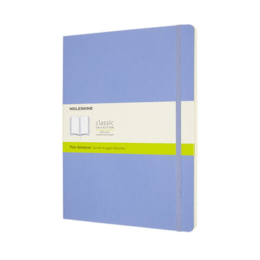 Moleskine classic notitieboek - extra large - softcover - blanco - hortensia blauw