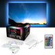 B.k.licht - led strip - 2 meter - met rgb - auto usb - met afstandsbediening - zelfklevend - voor tv pc - gaming accesoires
