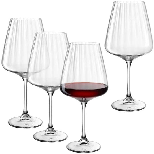 Leonardo paolo rode wijnglas 660ml - set 4