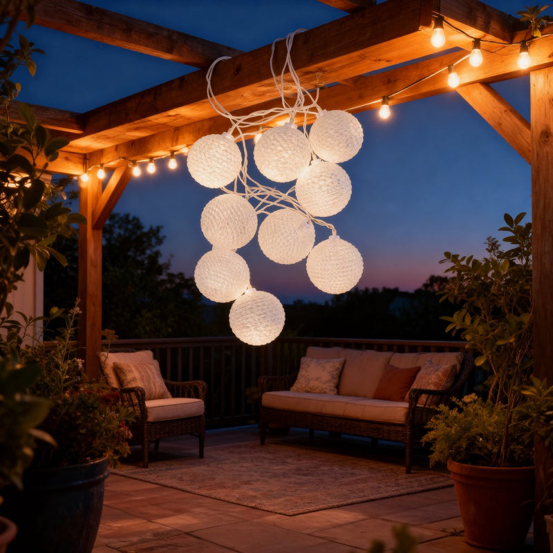 Load image into Gallery viewer, Arti casa snoer met 10 led-bolletjes
