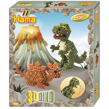 Hama strijkkralenset 3d dino – 2.500 stuks