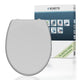 Schütte wc-bril 82302 grey - duroplast - soft close - afklikbaar - rvs-scharnieren - gelakt - grijs
