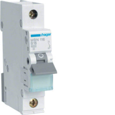 Hager mbn116 - 50 - 60 hz - 16 a - 1p