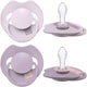 Difrax lovi fopspeen dynamisch - prime - 0 tot 6 maanden - lichtroze paars - 2 stuks