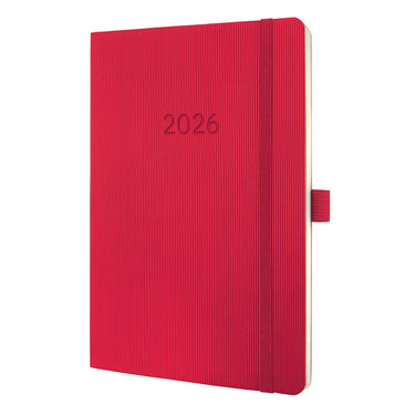 Sigel weekagenda 2026 conceptum - formaat a5 - rood - softcover - si-c2634