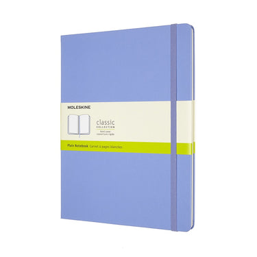 Moleskine classic notitieboek - extra large - hardcover - blanco - hortensia blauw