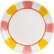 Blond amsterdam , even bijkletsen everyday stripes: bord 22 cm roze geel