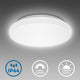 Briloner b.k.licht - led badkamerverlichting - witte plafonniére - badkamerlamp met 1 lichtpunt - ip44 - ø22cm - 4.000k - 900lm - 10w