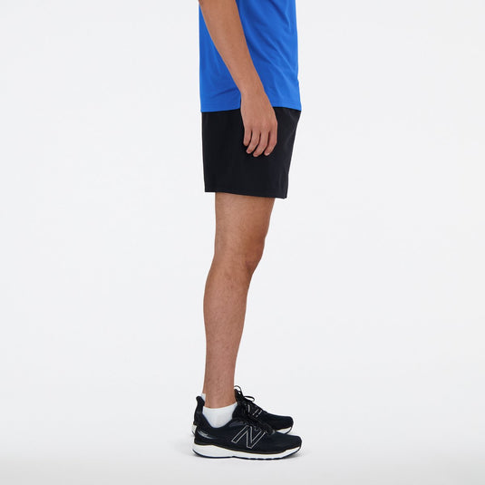 New balance sport essential short 5 heren sportbroek - black