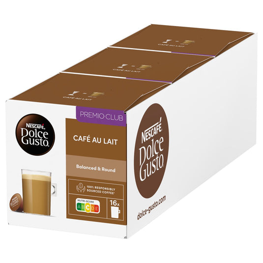 Nescafé dolce gusto capsules café au lait - 48 koffiecups voor 48 koppen koffie