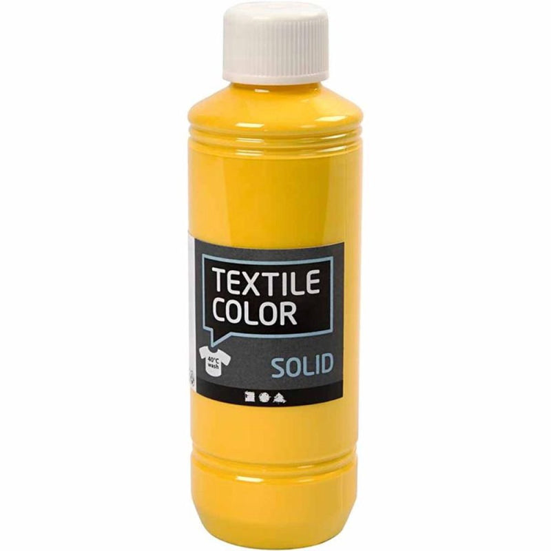 Load image into Gallery viewer, Creotime textile color dekkende textielverf - geel, 250ml

