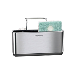 Simplehuman rvs gootsteenorganiser - 17x16x11 cm - zilver