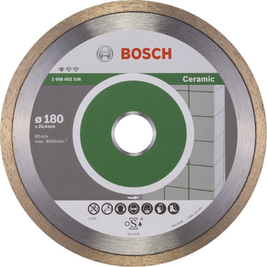 Bosch - diamantdoorslijpschijf standard for ceramic 180 x 25,40 x 1,6 x 7 mm