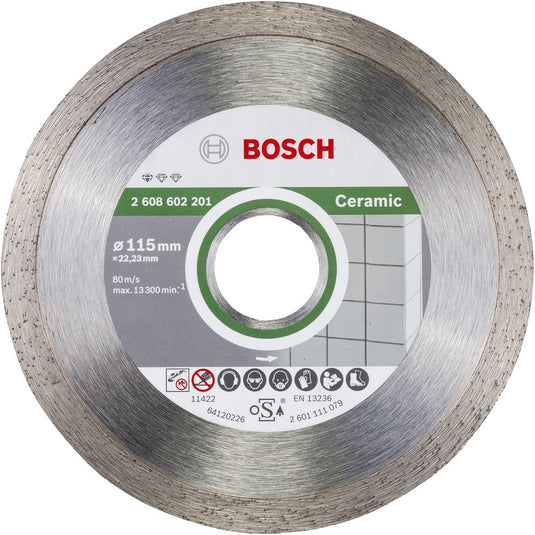 Bosch - diamantdoorslijpschijf standard for ceramic 115 x 22,23 x 1,6 x 7 mm