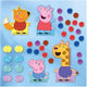 Bambolino peppa pig pompom plakken - knutselset 4 figuren - creatief speelgoed, peuter, kleuter toys knutselen - schoencadeau sint