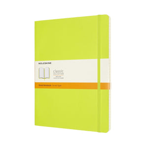 Moleskine classic notitieboek - extra large - softcover - gelinieerd - citroen groen