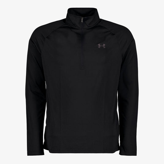Under armour ua tech 2.0 1 2 zip-blk heren sporttrui - zwart - charcoal