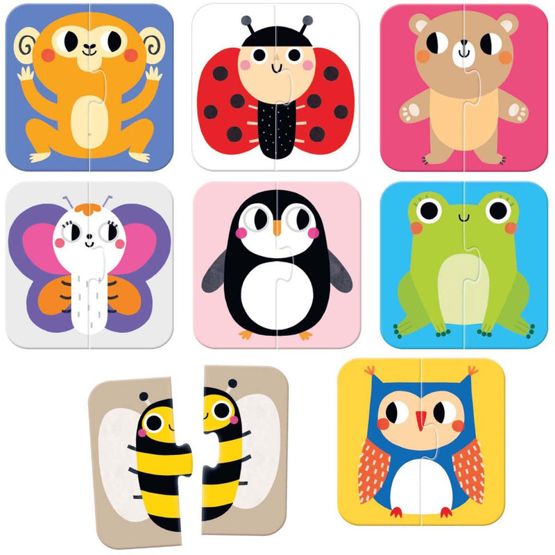 Load image into Gallery viewer, Banana panda on-the-go puzzel halve dieren 18m+
