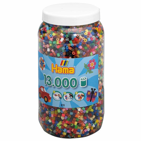 Hama smeltkralen mix 68, -52 kleuren pot à 130