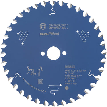 Bosch cirkelzaagblad expert for wood 160x20x2.2 1.6x36 t