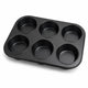 Merkloos sans marque kozie muffinvorm 6 stuks – pfas-vrije bakvorm – anti-aanbaklaag – voor muffins cupcakes