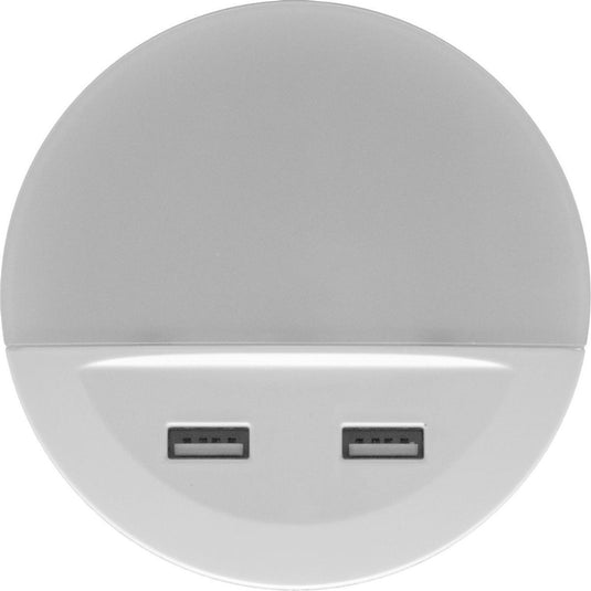 Ledvance nachtlicht led: voor stopcontact, lunetta usb 13 w, 220…240 v, stralingshoek: 120, warm wit, 3000 k, body materiaal: polycarbonate (pc) acrylonitrile butadiene styrene (abs), ip20